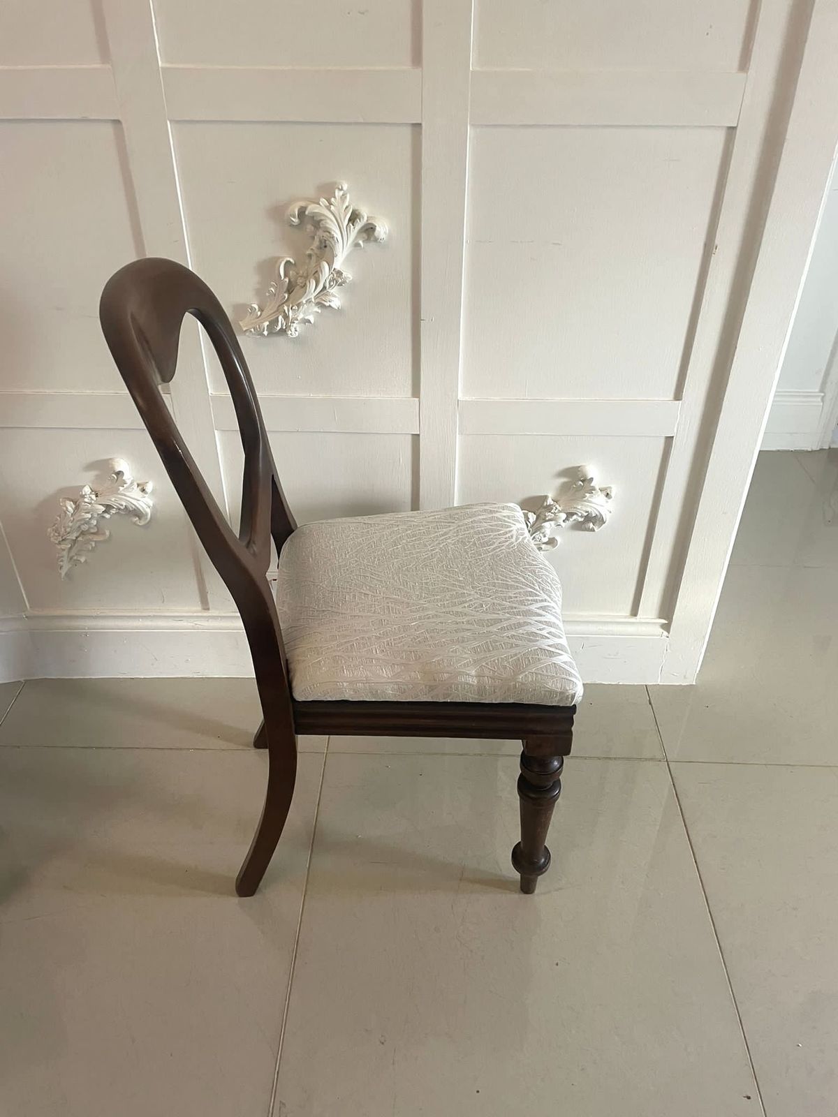 Pair Of Antique 19th Century Quality Mahogany Side Chairs photo furniture