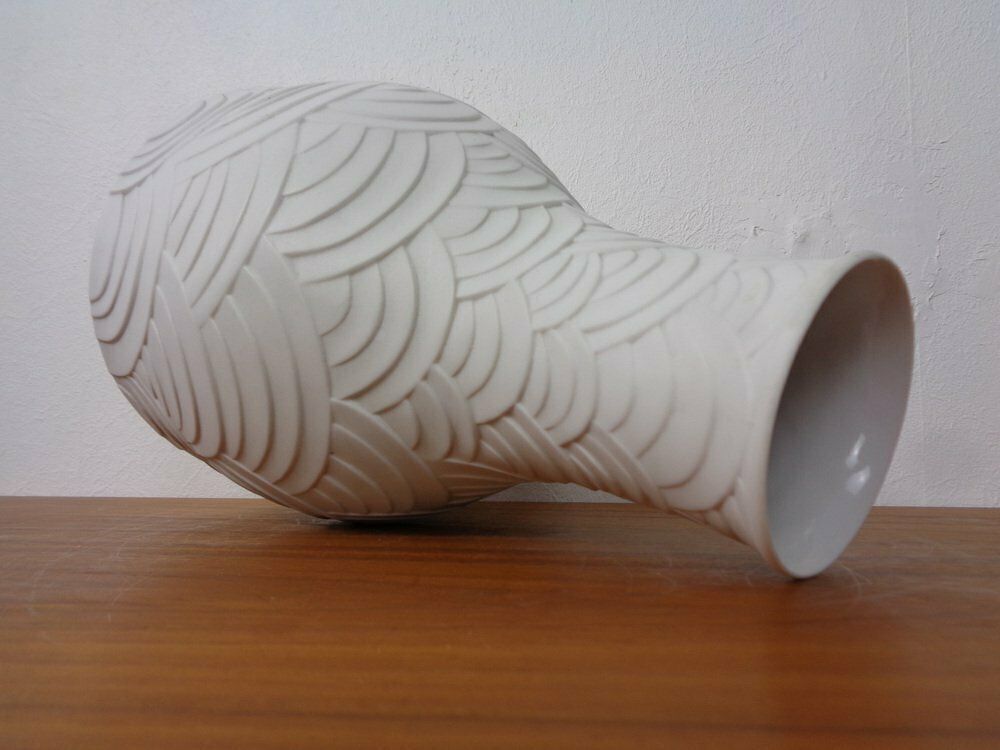 Large Mid Century Op Art 2058 Vase From Heinrich Selb, 1960s photo vintage