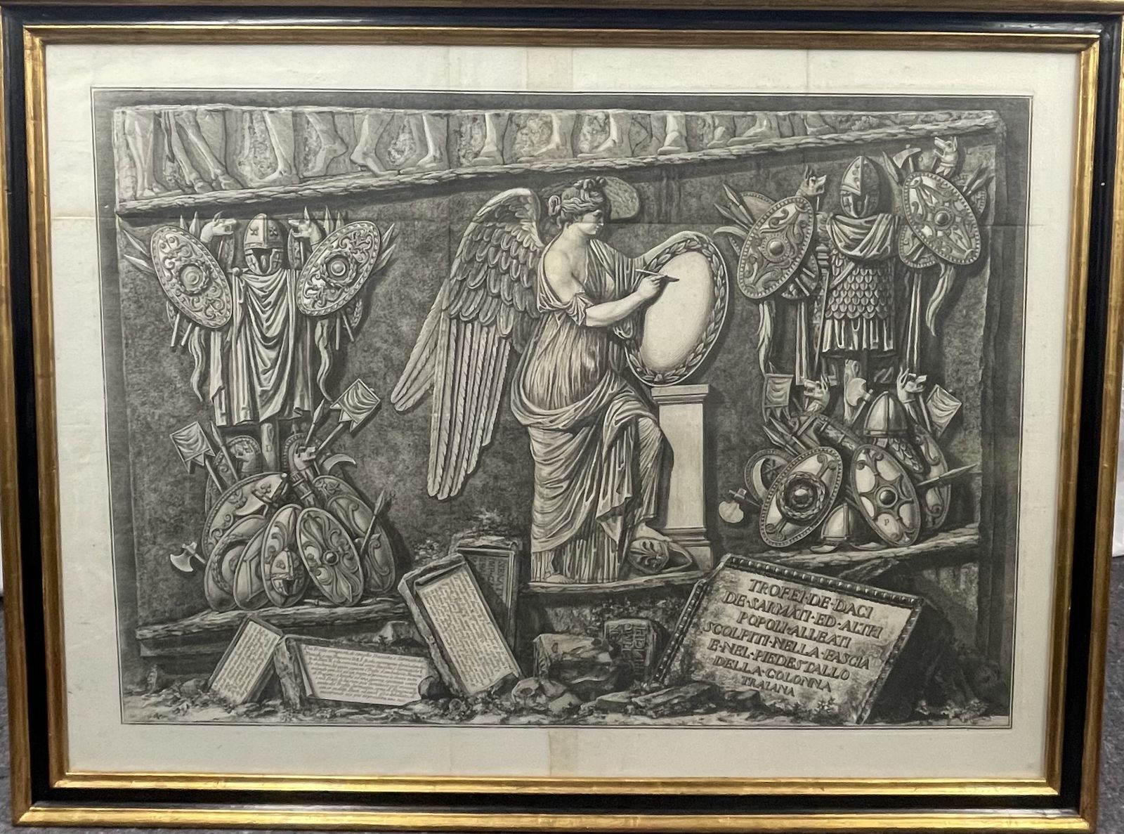 Piranesi Engraving  "Trophy Of The Dacians" "Bas Relief On Trajan's Column"