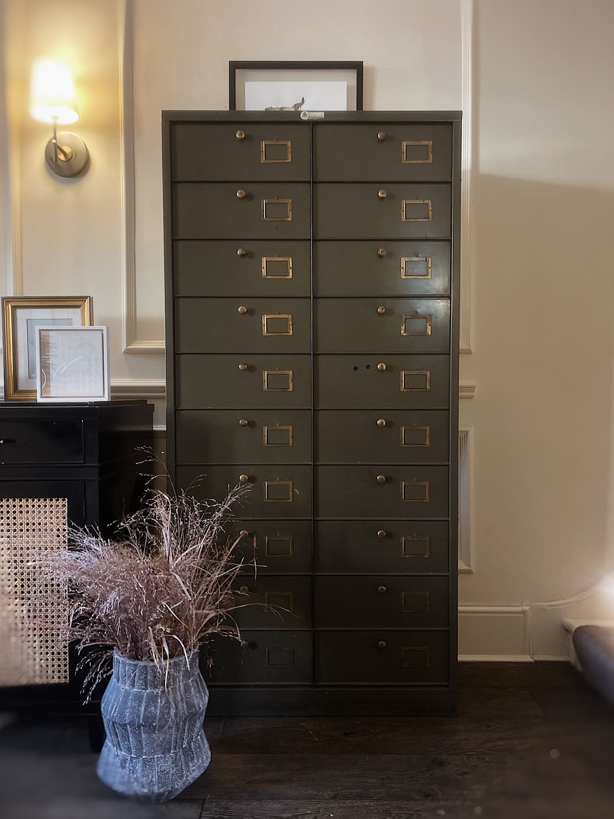 Metal Filling Cabinet   Green