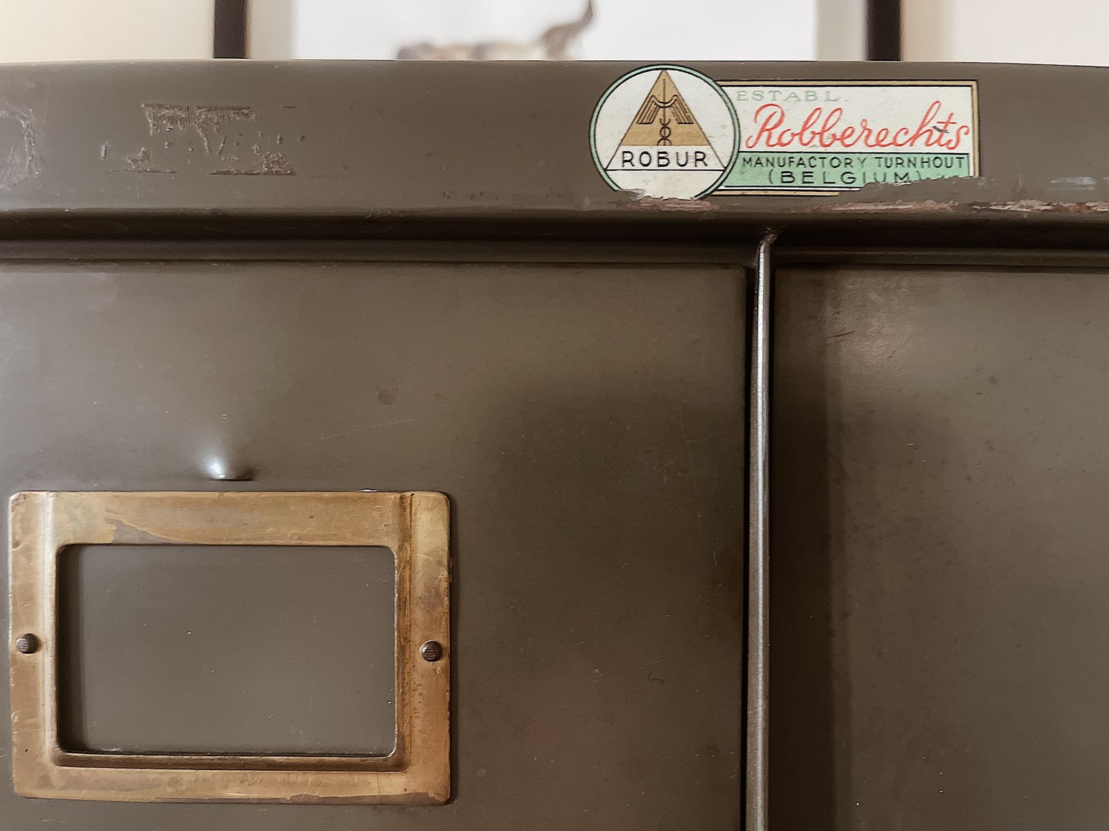 Metal Filling Cabinet   Green photo vinterior