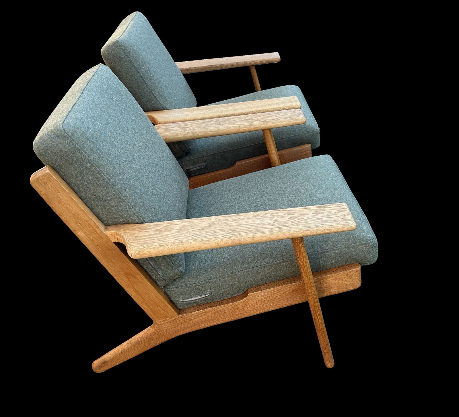 Pair Of 'Plank' Chairs Ge290 By Hans Wegner For Getama photo furniture