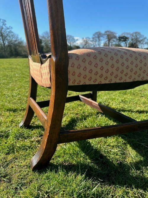 photo furniture A Very Rare George III Elm Low Chair, Edinburgh 1770s