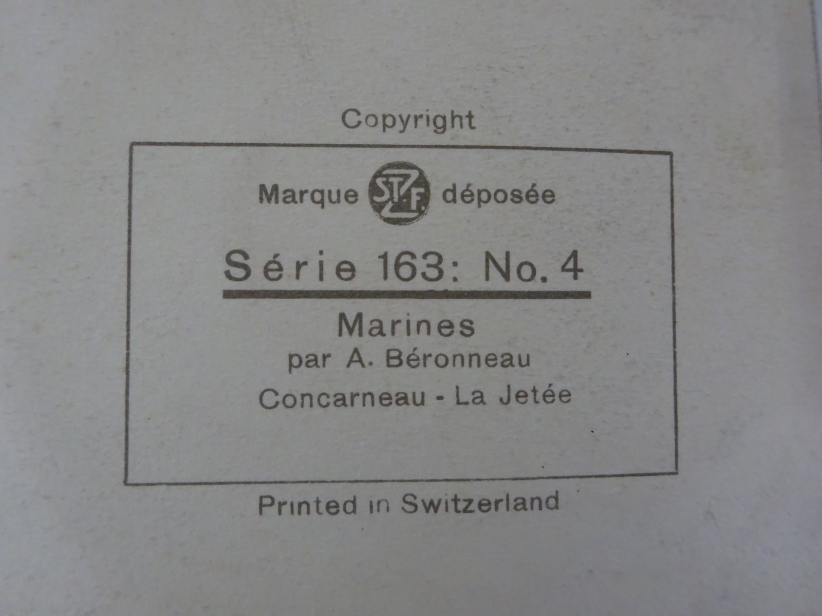 photo vintage 3 Mid Century French Marine Litho Prints Andre Beronneau (Frameless) Stehli Freres