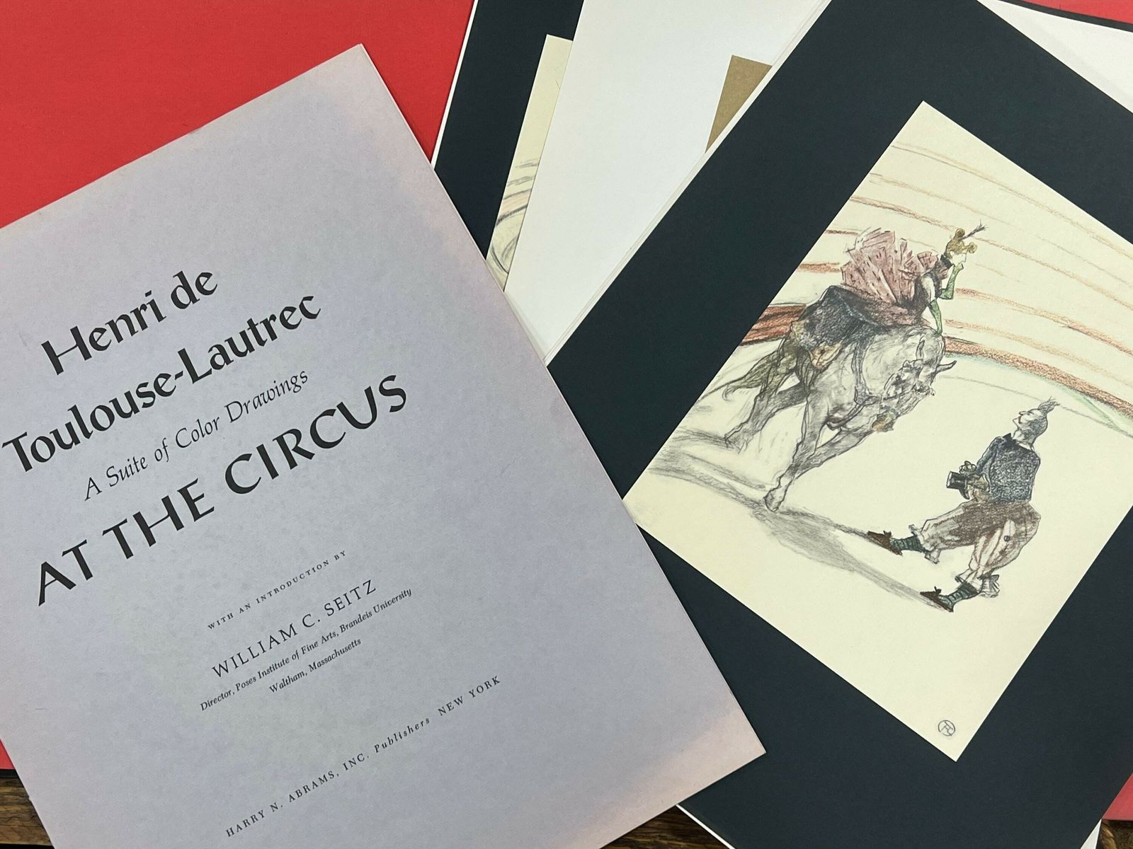 Henri Toulouse Lautrec ‘At The Circus’ Suit Of Color Drawing, Facsimile Reproductions From The Original Portfolio, Suitable For Framing