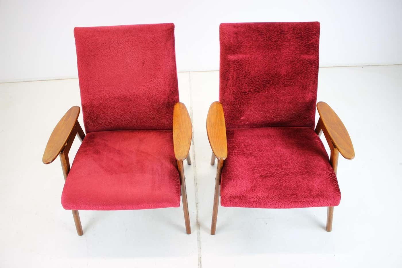 Set Of Two Lounge Chair By Jaroslav šmídek For Jitona, 1960s photo furniture
