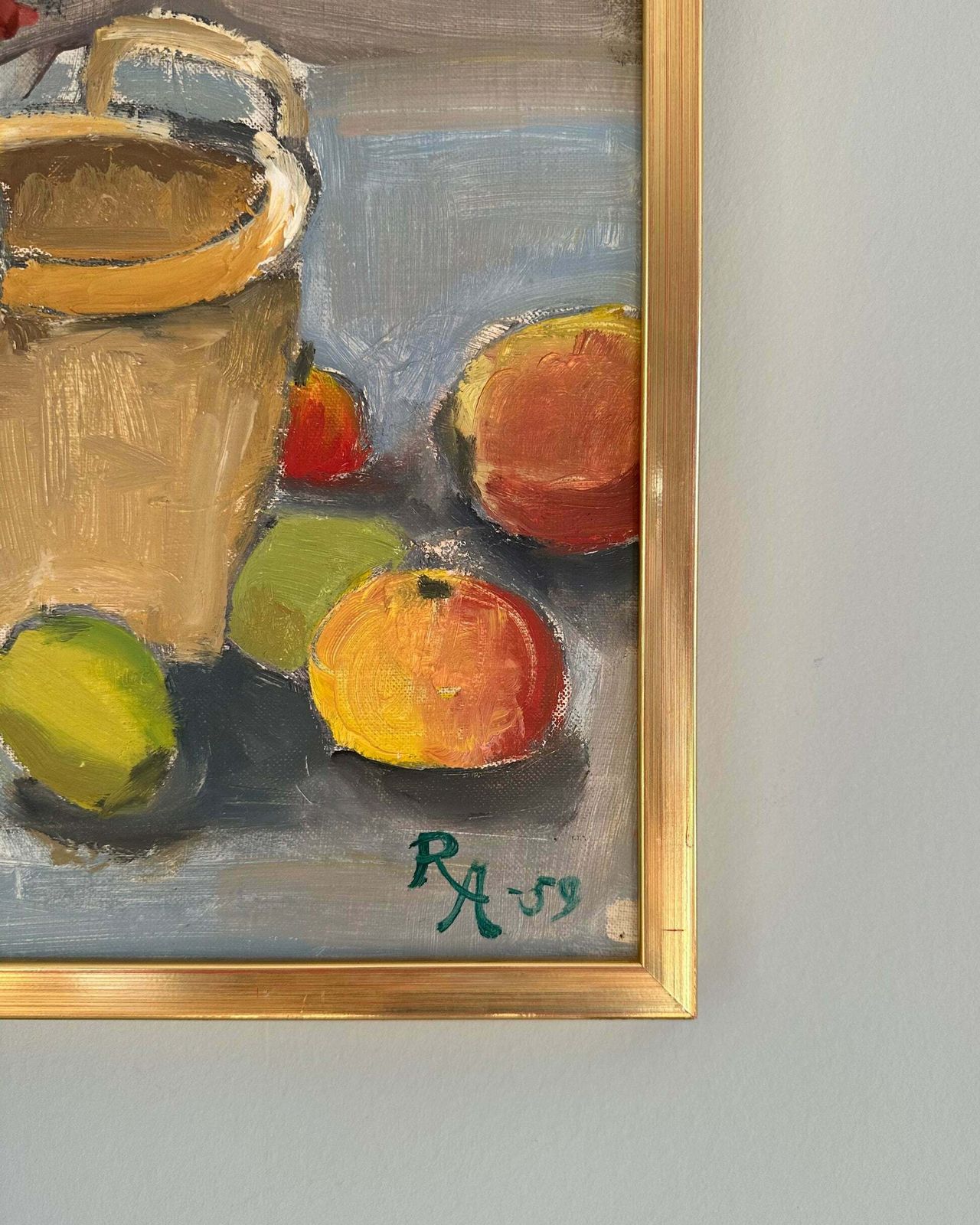 Original Oil Painting By Swedish Artist Ruth Asplund photo for sale
