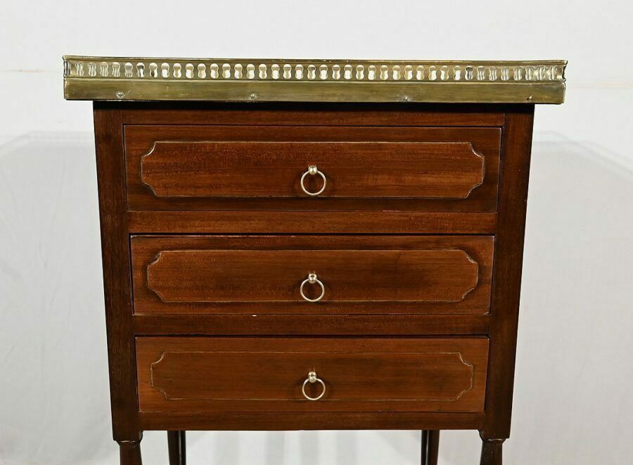 Small Mahogany Chiffonnière Living Room Table, Louis XVI – 18th Century photo 1495.16129009