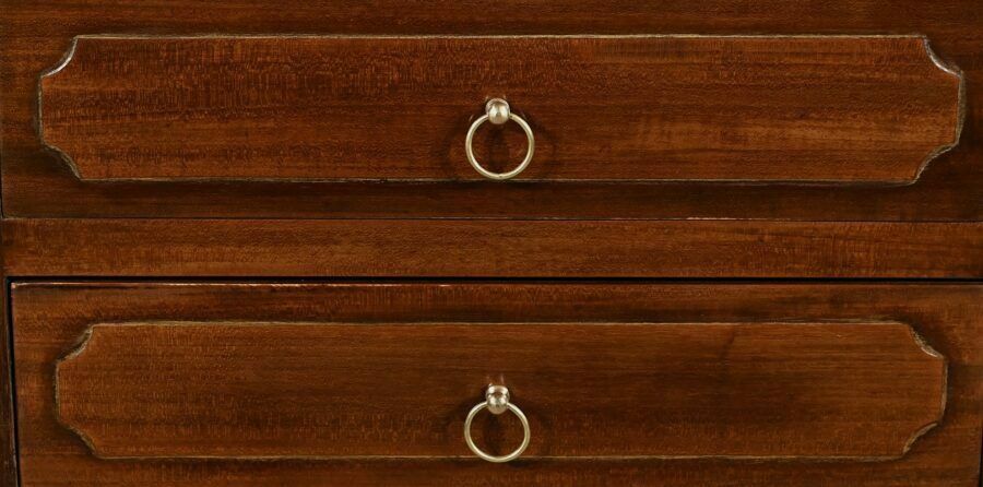 Small Mahogany Chiffonnière Living Room Table, Louis XVI – 18th Century photo vinterior