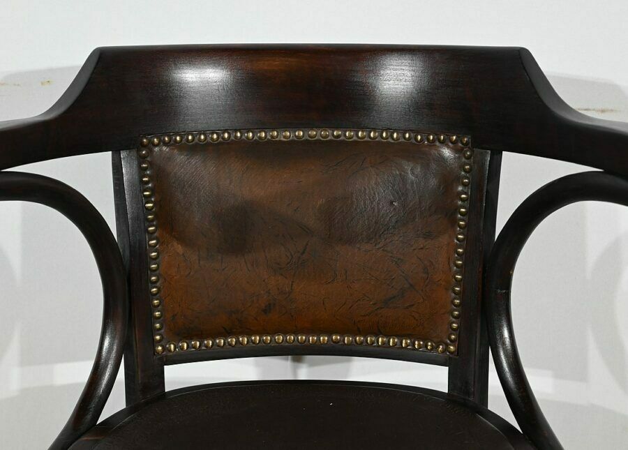 photo furniture Swivel Office Armchair, In Stained Beech – 1940