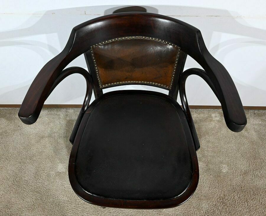 photo buy Swivel Office Armchair, In Stained Beech – 1940