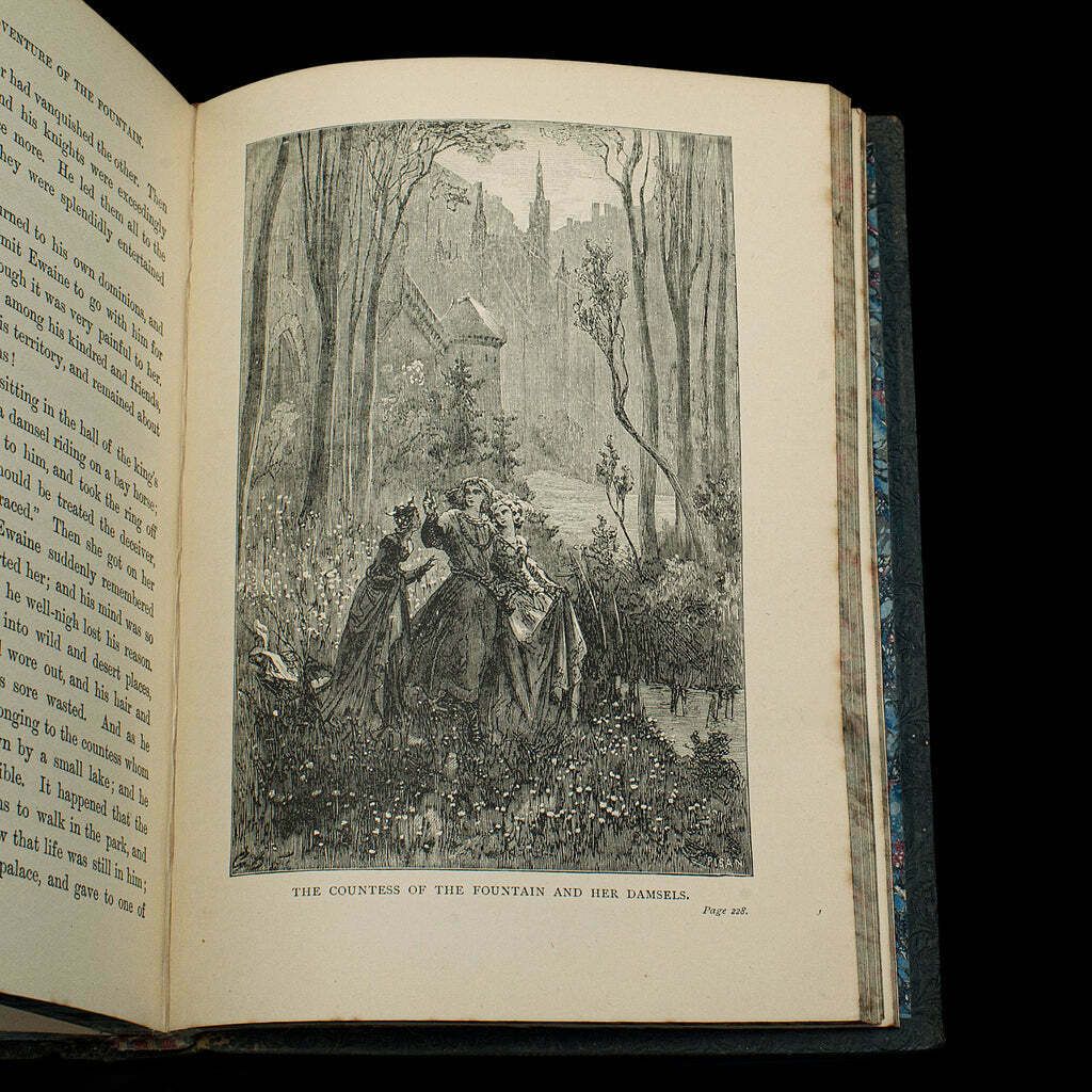 photo furniture Antique Book, Days Of King Arthur, Mythology, English, Fiction, Late Victorian