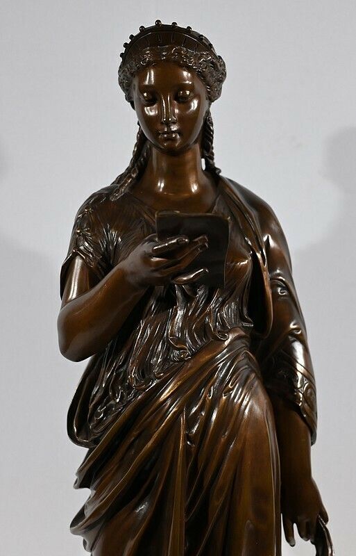 Art Important Bronze “The Letter” By Jl. Grégoire – Late 19th Century photo