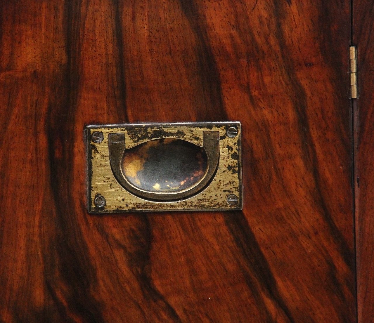 Furniture 19th Century Walnut Table Cabinet photo