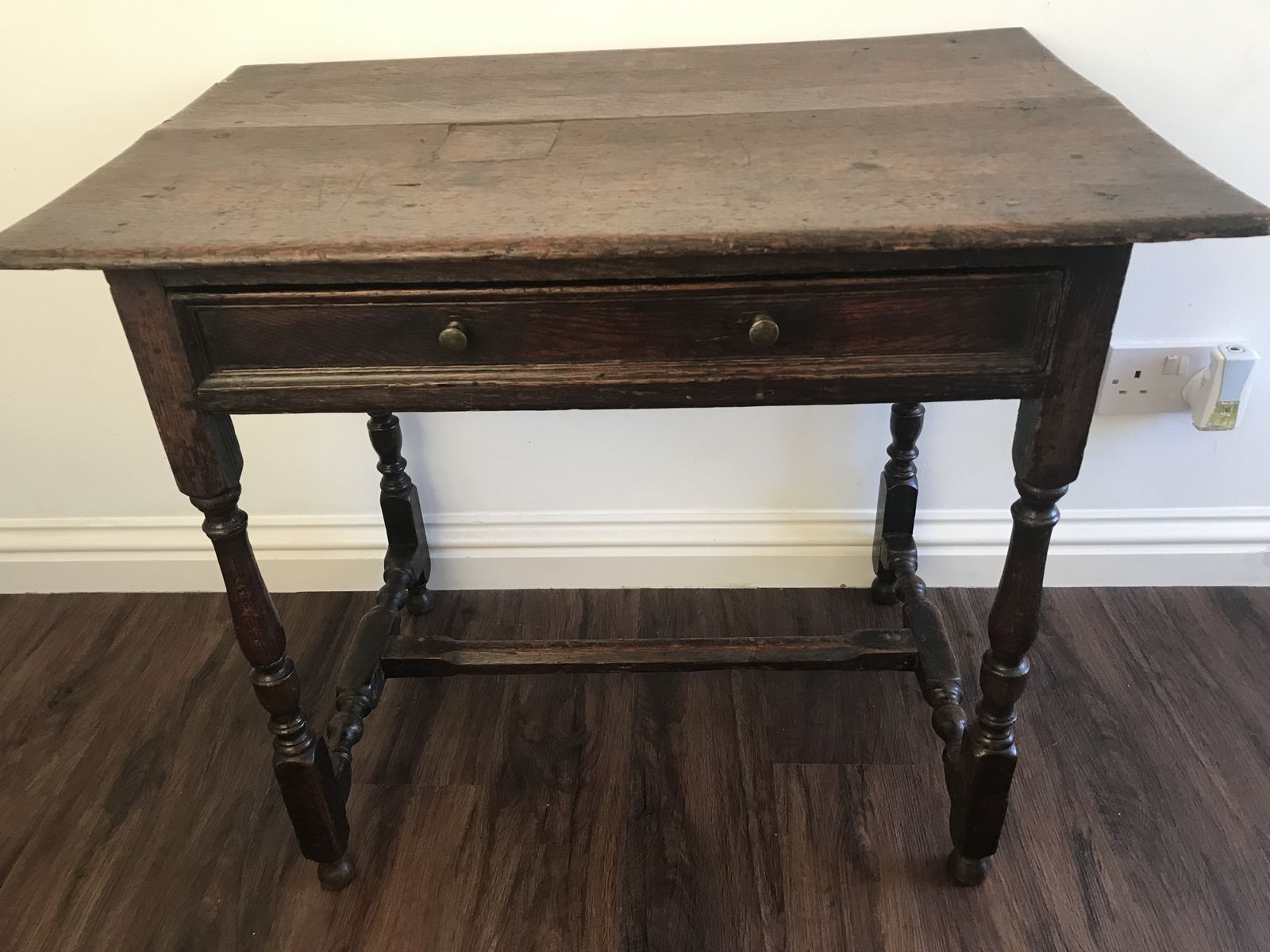 18th Century Oak Side Table ., 1700s photo furniture