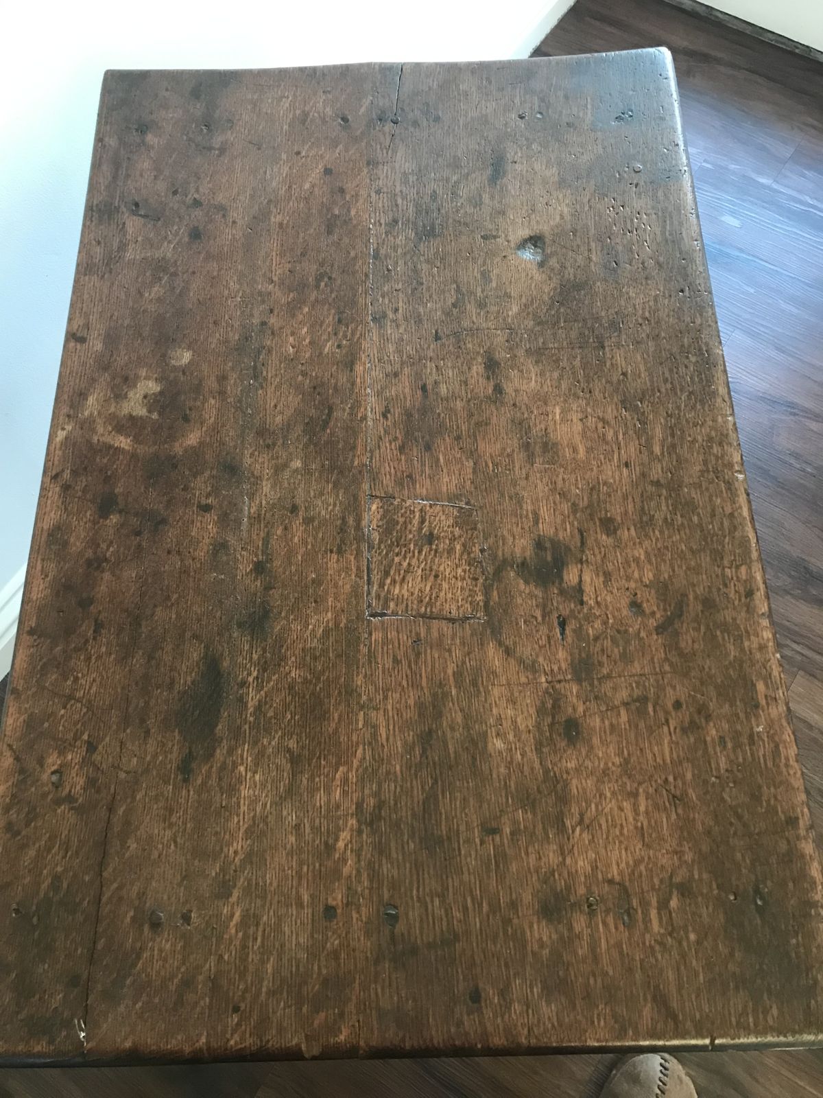 18th Century Oak Side Table ., 1700s photo for sale