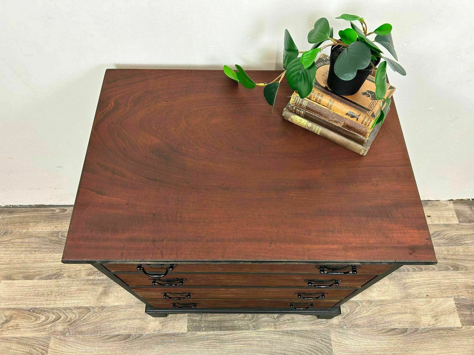 1970s French Style Mid Century Hand Painted Mahogany Chest Of Drawers  Office Furniture photo for sale