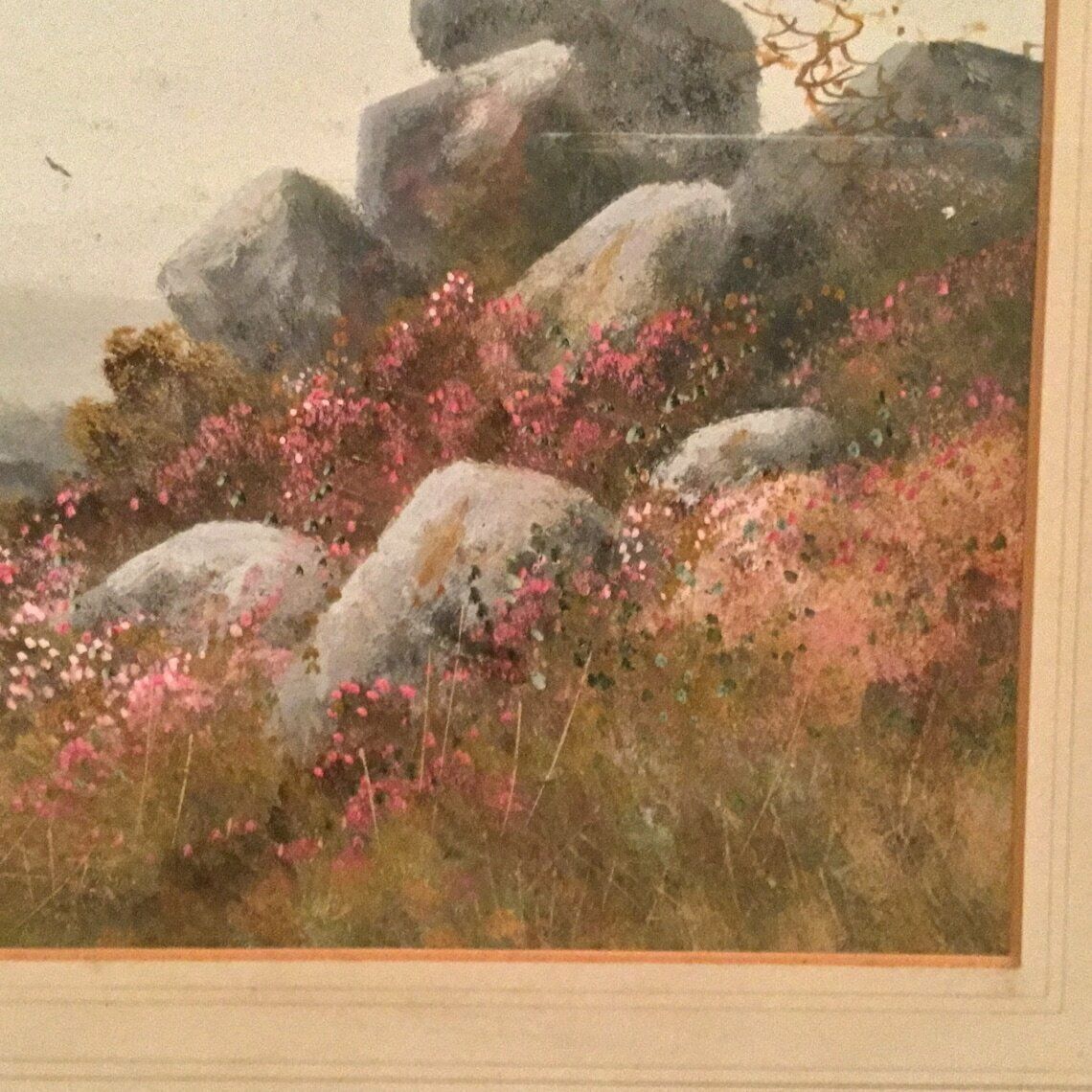 Beautiful Pair Of Large Watercolours By Renowned Artist Rd Sherrin    Moorland Scenes   Signed & In Original Frames photo 650.0