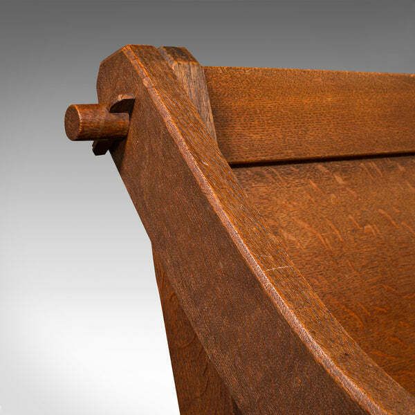 photo furniture Antique Glastonbury Chair, English Oak, Ecclesiastic Armchair, Gothic, Victorian