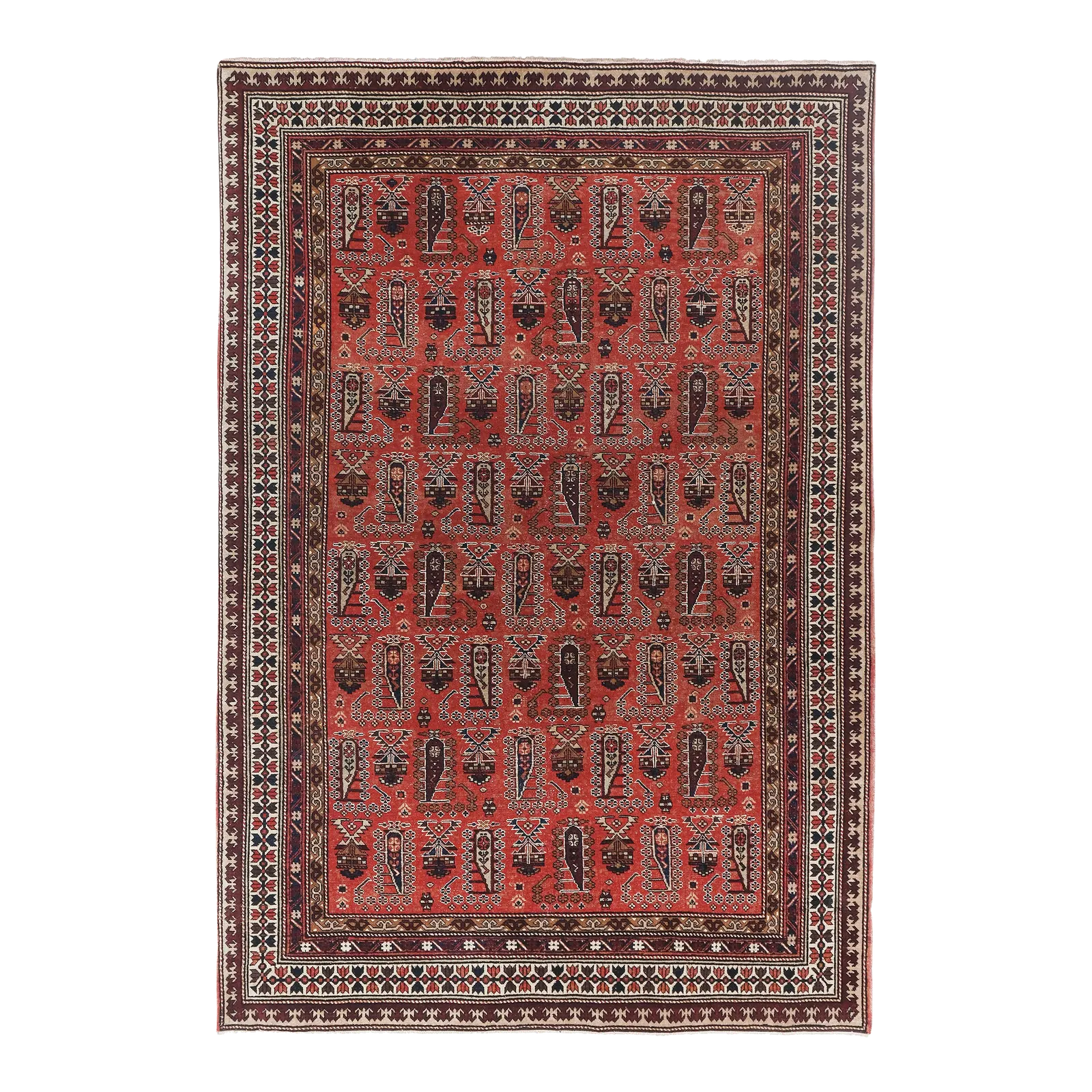 1960s Vintage Caucasian Derbent Rug 140 X 206 Cm