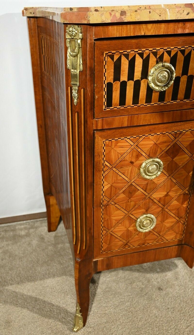 Furniture Rosewood And Mahogany Chest Of Drawers, Louis XV/Louis XVI Transition Style – Late 19th Century photo