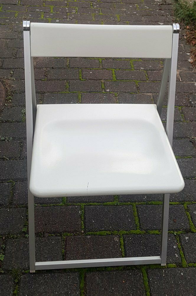 White Folding Chair By F. Hero & K. Odermatt For Interlübke, 1970s photo 290.0