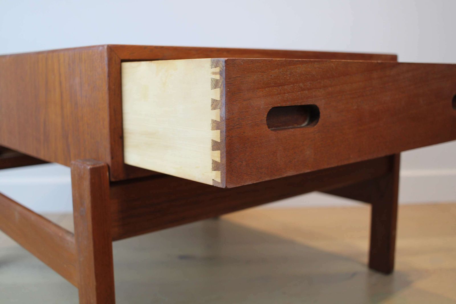 A Mid Century Danish Side Table By Illum Wikkelsø For Hjørring Møbel In Teak photo vinterior