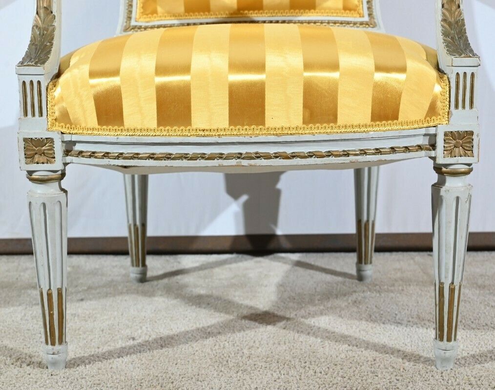 photo buy Pair Of Cabriolet Armchairs, Louis XVI Style – Late 19th Century