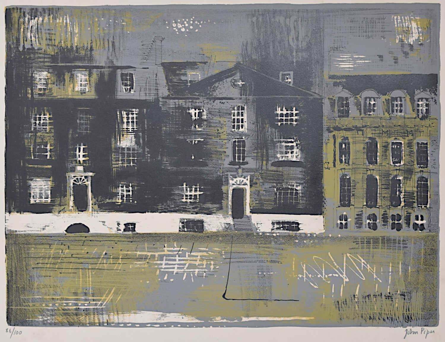 John Piper Ch Westminster School II Lithograph By John Piper 1961