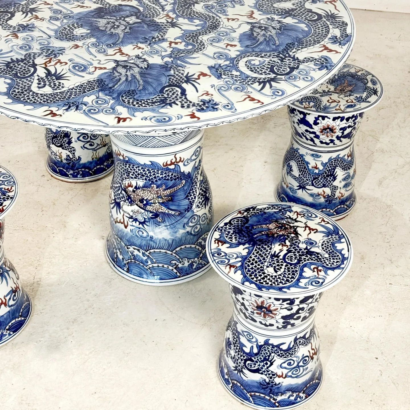 Vintage Chinees Keramiek Tafelset