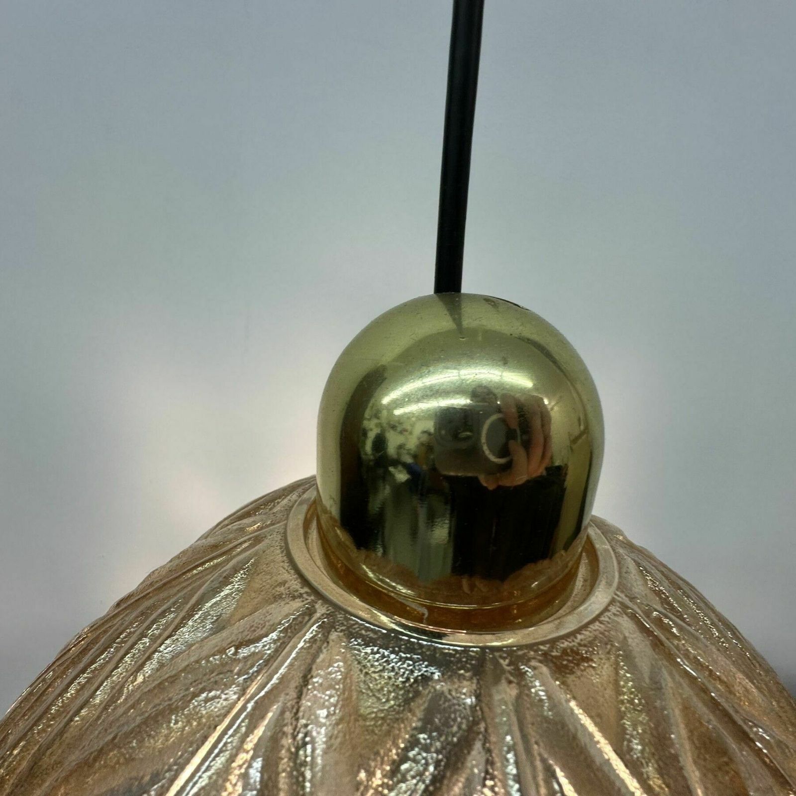 Peil & Putzer Glazen Bladlamp, Jaren 1970 photo Verlichting
