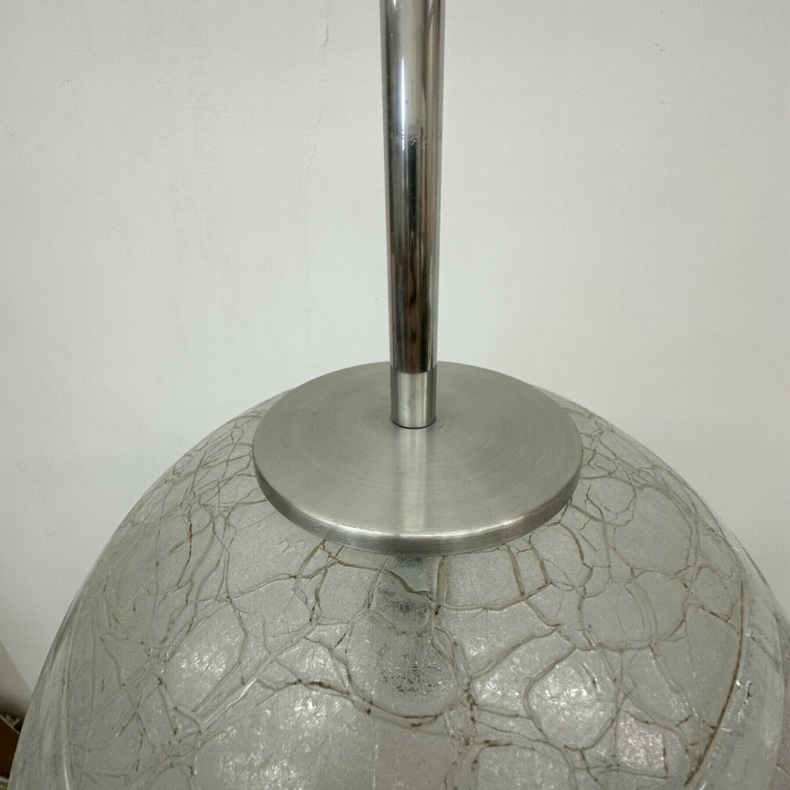 photo furniture Mid Century Doria Leuchten Glass Hanging Lamp , 1970’s