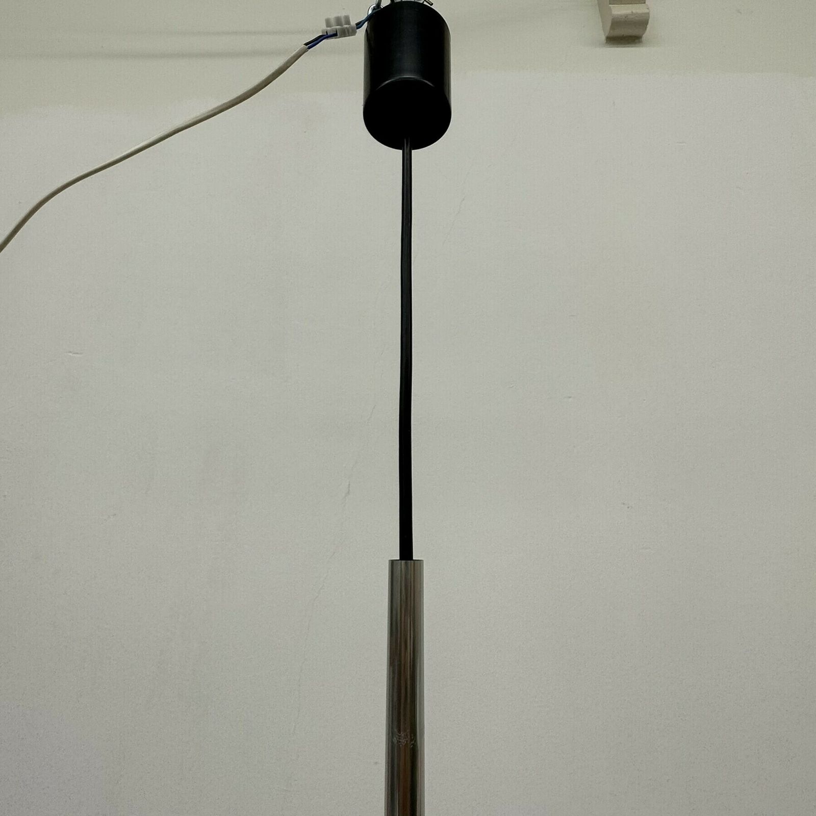 Lighting Mid Century Doria Leuchten Glass Hanging Lamp , 1970’s photo