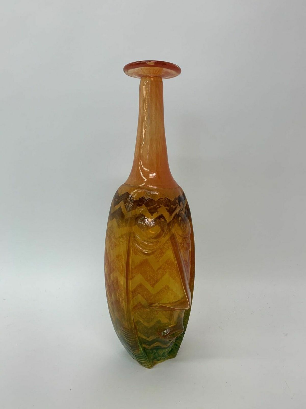 Rare Kjell Engman For Kosta Boda Sweden ‘Rio’ Face Vase photo vinterior