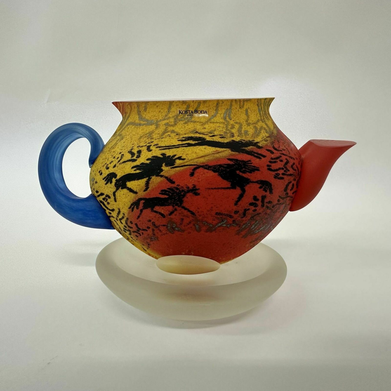 Large Kjell Engman For Kosta Boda Sweden Bowl , 1970’s photo for sale