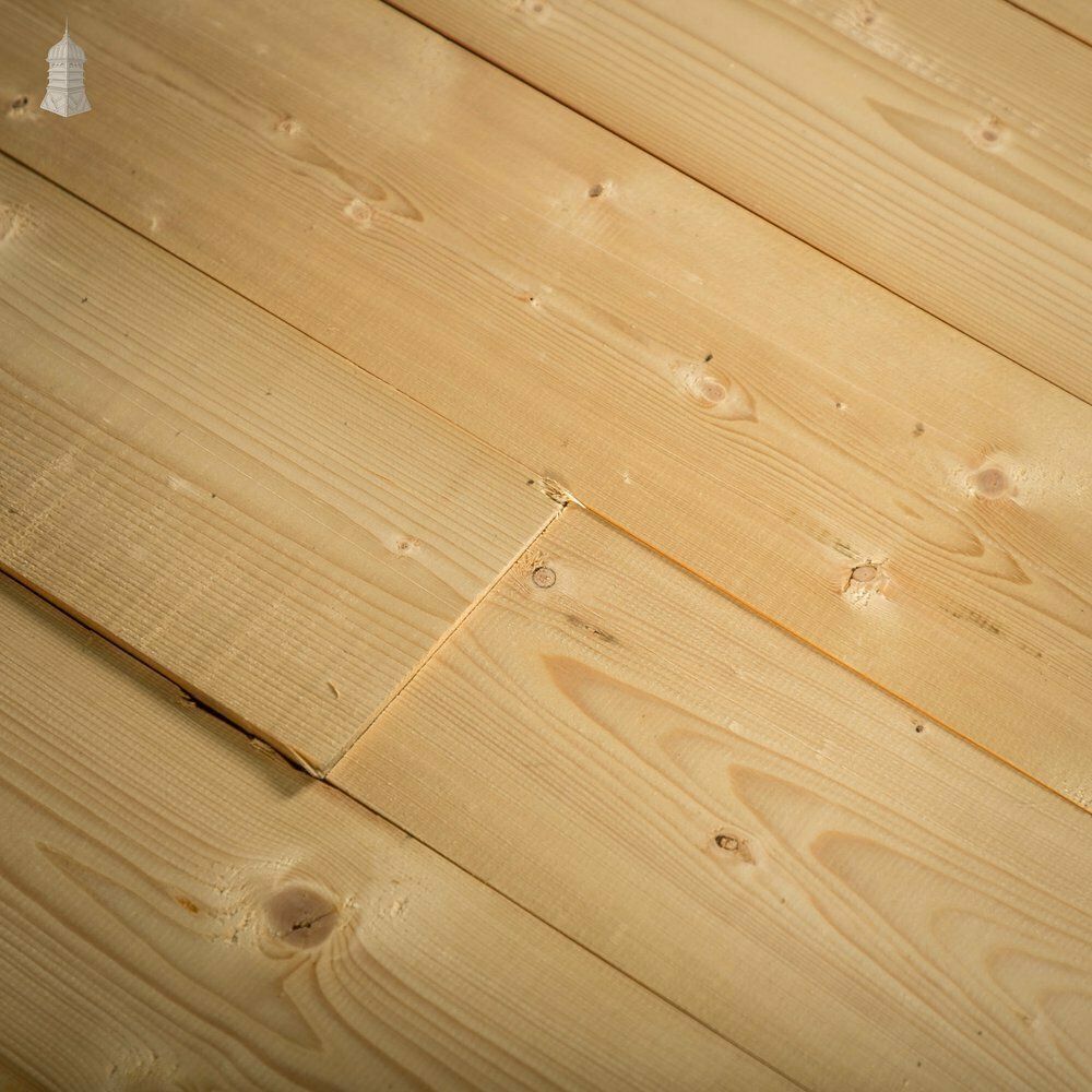 5.25 Inch Pine Floorboards, Cut From Timber Salvaged From A London Barracks   22 Square Meters photo buy