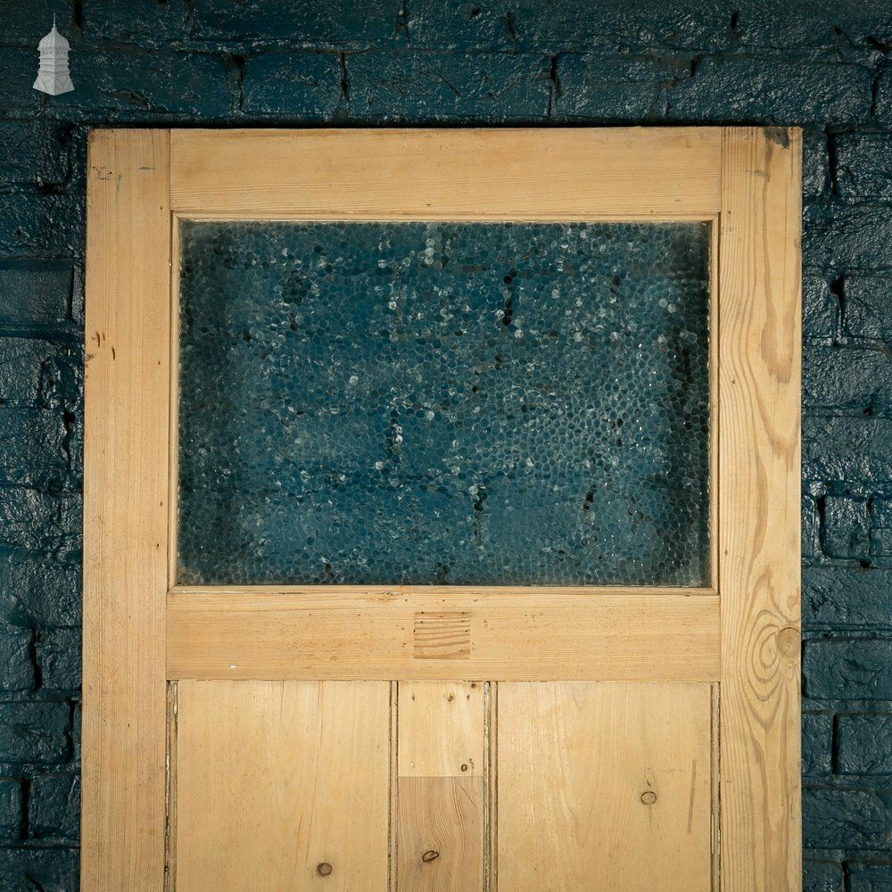 Glazed Pine Door, Fitted With 'Hammered Cathedral' Style Textured Glazing photo furniture