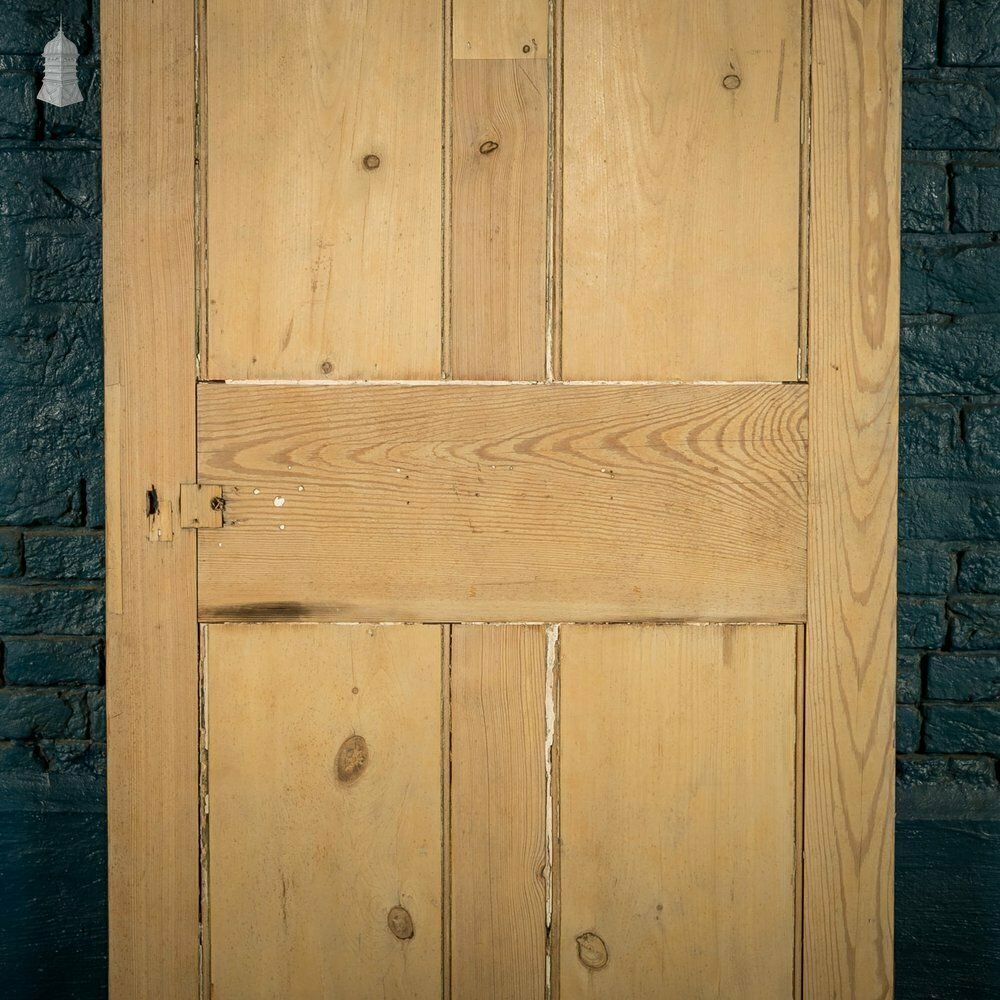Glazed Pine Door, Fitted With 'Hammered Cathedral' Style Textured Glazing photo for sale