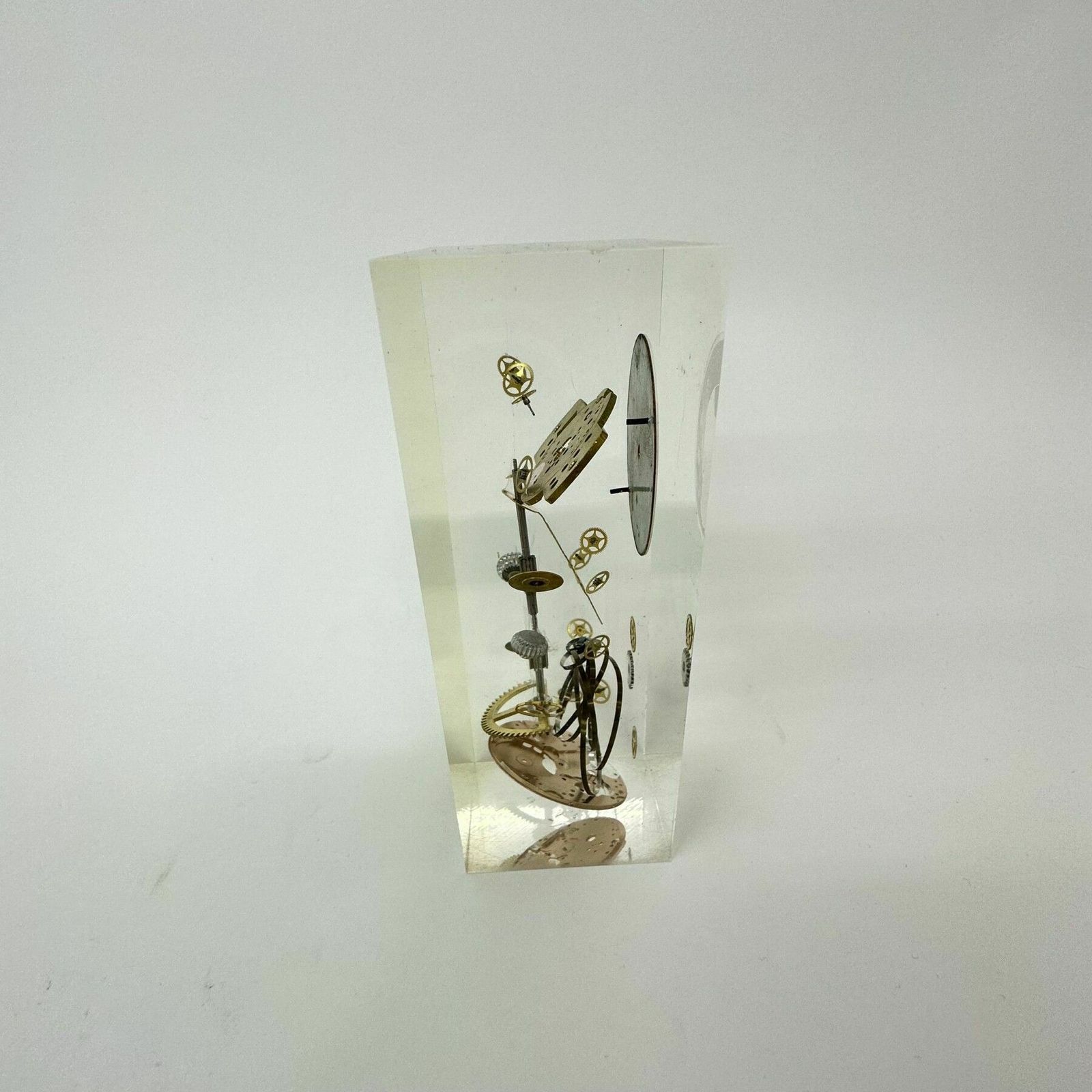 Pierre Giroudon Clock Parts In Lucite , 1970’s France photo 611.0