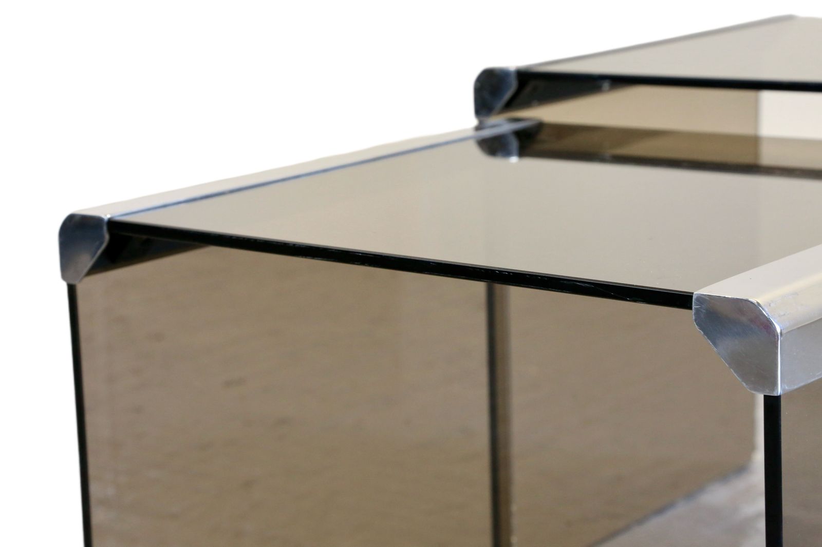 Pierangelo Gallotti For Gallotti&Radice Pair  ‘Tris’  T35 Italian Nesting Tables photo buy