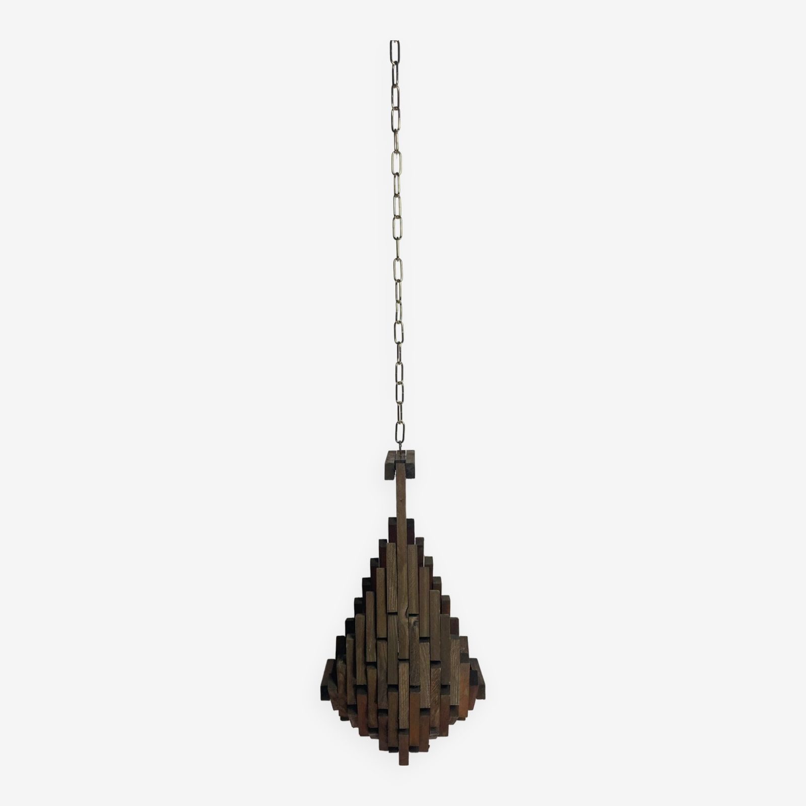 Brutalist Folk Art Hanging Plant Holder, Dutch 1960s