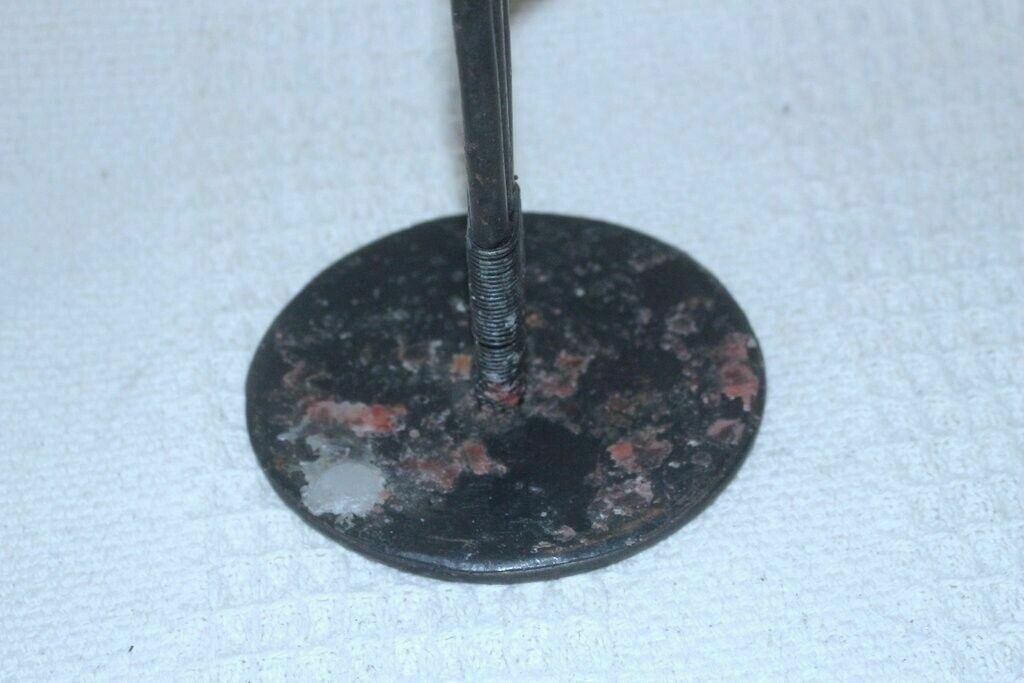 Antique Unique Wrought Iron Candle Holder Chateau Design Triple Candle Handmade photo buy