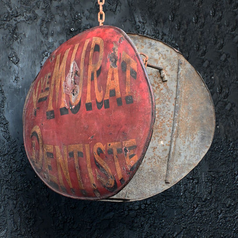 Dentists Trade Sign, Early 20th Century photo Home Decor