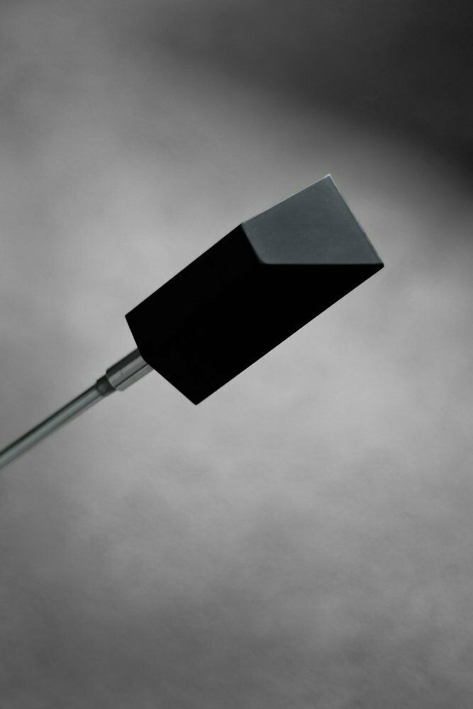 Mid Century Belgian Modern Minimalist Black Desk Lamp From Massive, 1980s photo vintage