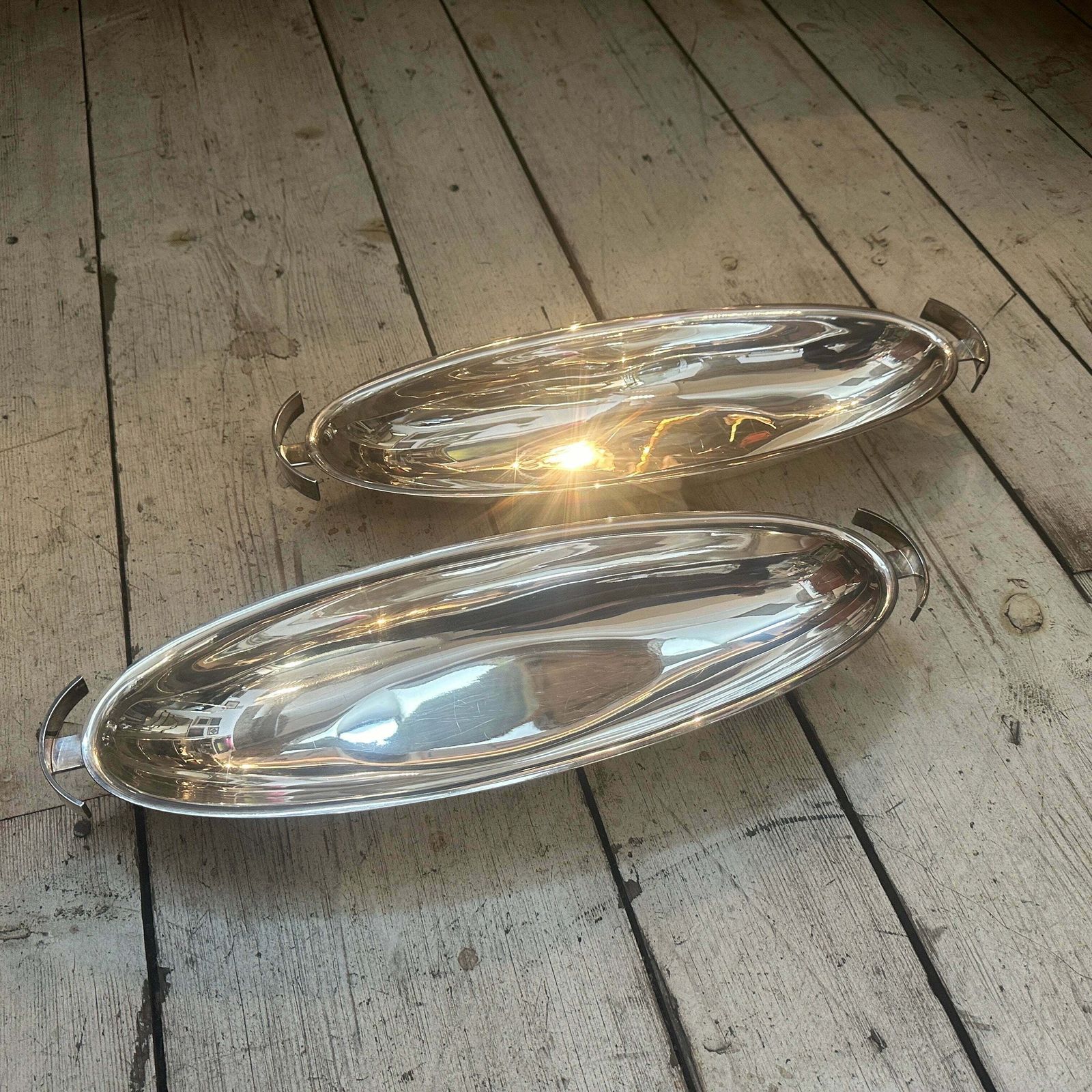 1990s Lino Modernist Silver Plated Fish Bowl Design By Lino Sabattini photo furniture
