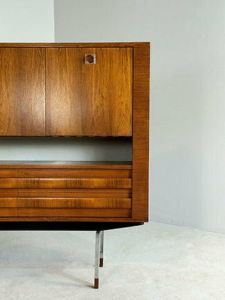 photo buy Mid Century Palissander Barkast, Belform, Ca. Jaren 1950