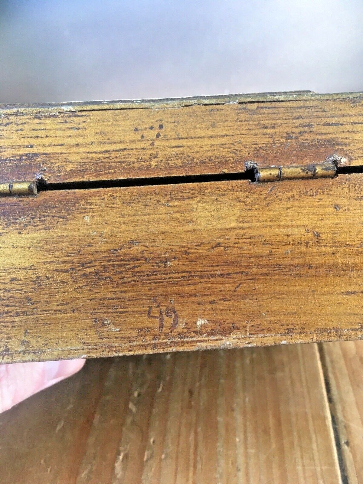 Florentine Giltwood St Fabiola Italian Brutalist Wooden Jewellery Box Henner photo vinterior