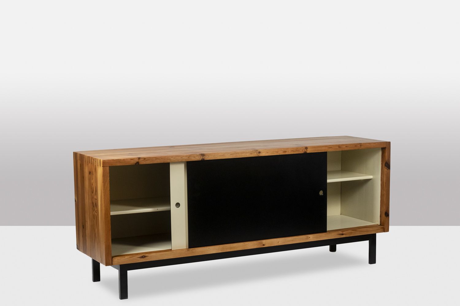 Ate Van Apeldoorn. Sideboard In Pitch Pine. 1970s. photo vintage