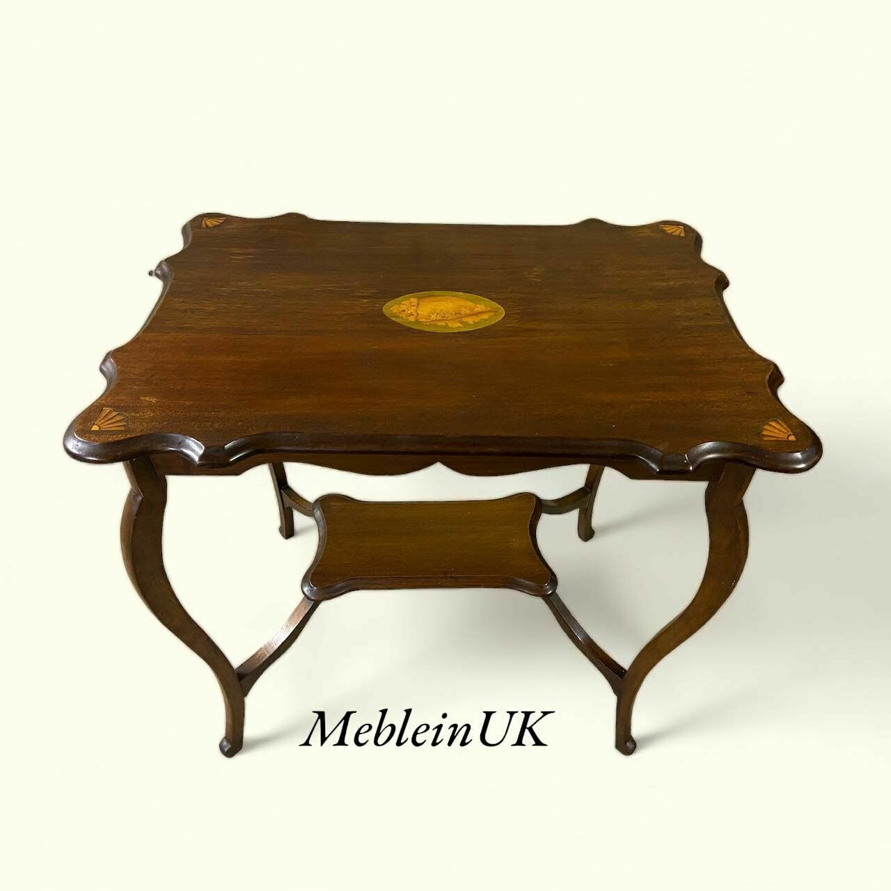 Antique Side Table / English, Edwardian Circa 1910 / Rosewood Detales photo 240.0