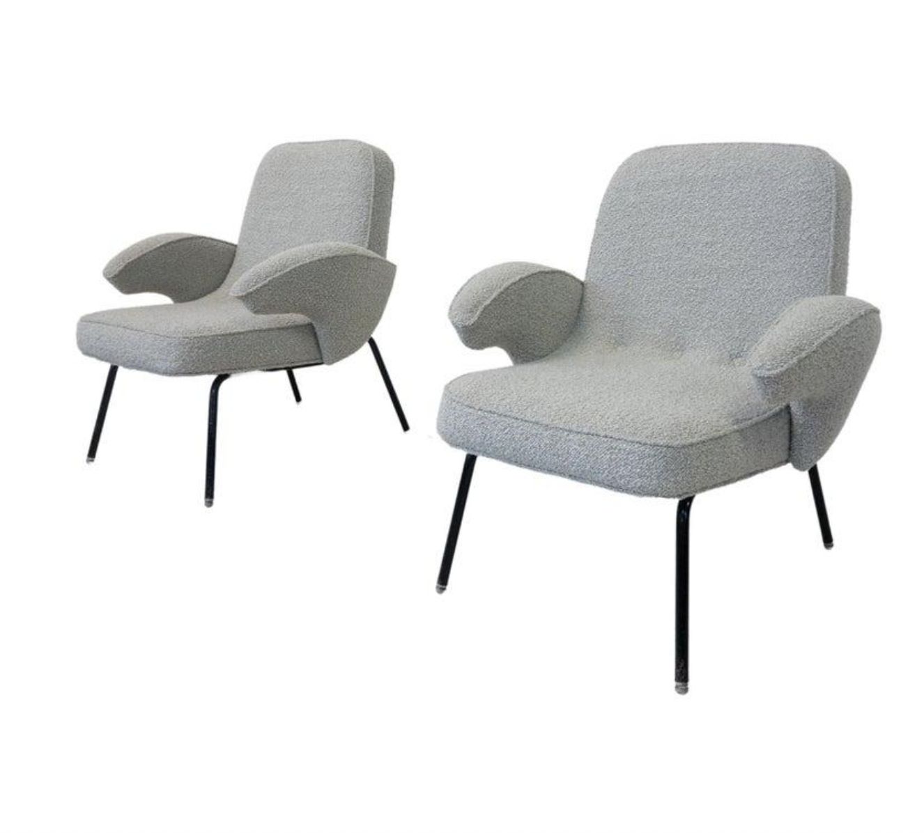 Mid Century Pair Of Armchairs, 1950s – New Upholstery photo furniture